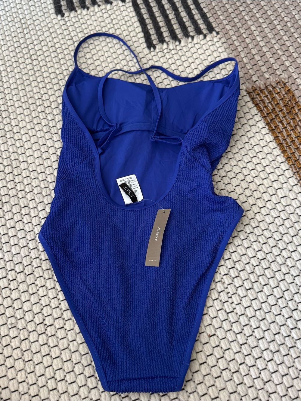 NWT J.Crew Sydney scrunchie one-piece swimsuit size 4 - Picture 3 of 4